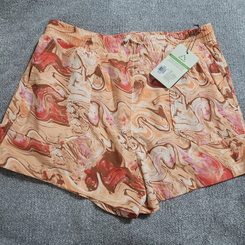 NWT Alpine Design Woven Shorts Shortie Womens Large UPF 50+ Ecodry 3.5 Inseam‎
